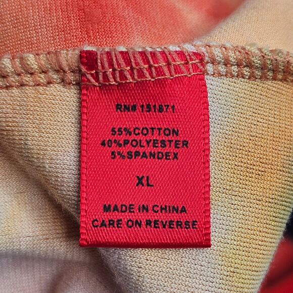 Roma Concept Jumpsuit XL Colorful Tie-dye Velvet Velour Stretchy Hippie Rainbow - Picture 5 of 15